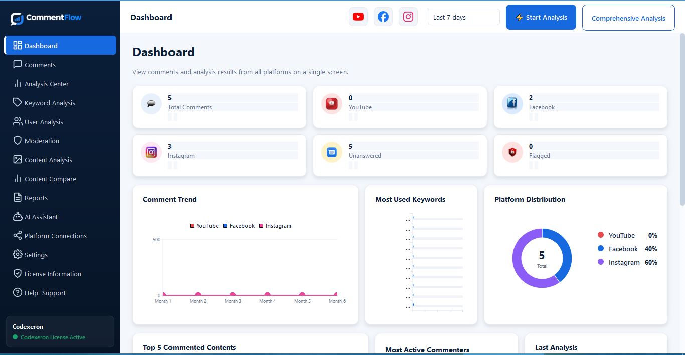 CommentFlow - Social Media Comment Analyzer